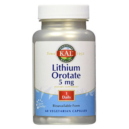 Life Extension Lithium Orotate, 5 mg, 60 capsules