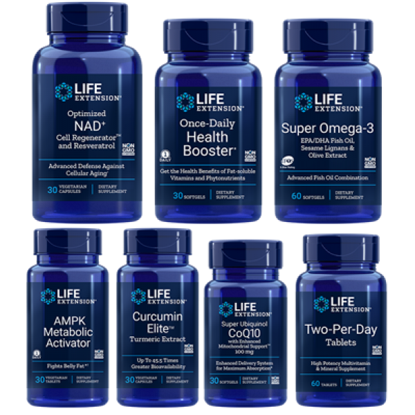 Life Extension Advanced Health Essentials Kit with Two-Per-Day Tablets