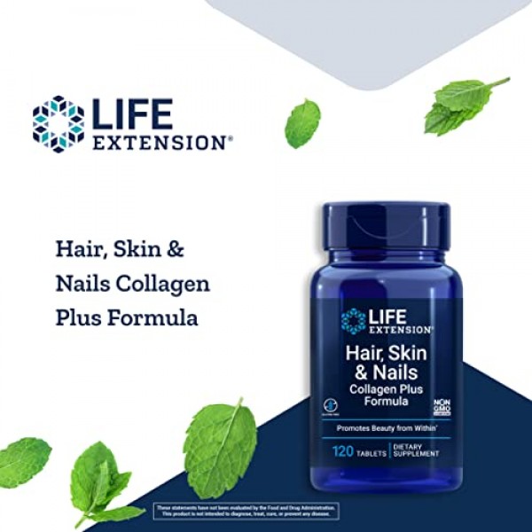 Life Extension Hair, Skin & Nails Collagen Plus Formula - Promotes...