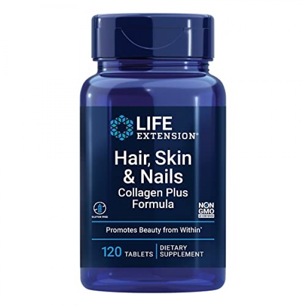Life Extension Hair, Skin & Nails Collagen Plus Formula - Promotes...