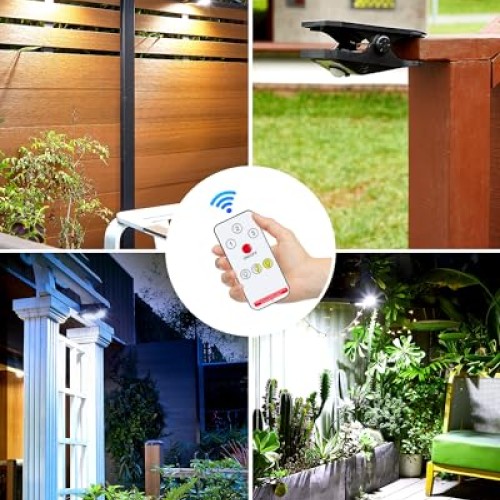 LIFENGSOLER 118LEDs Solar Motion Sensor Lights Outdoor, 2 Pack Cli...