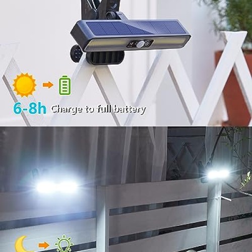 LIFENGSOLER Motion Sensor Outdoor Lights, 36LEDs Clip on Solar Lig...