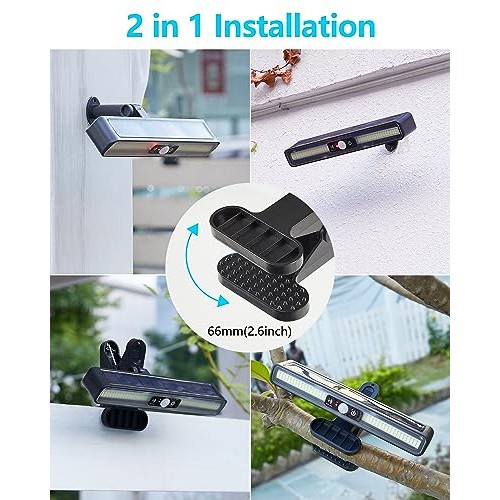 LIFENGSOLER Motion Sensor Outdoor Lights, 36LEDs Clip on Solar Lig...