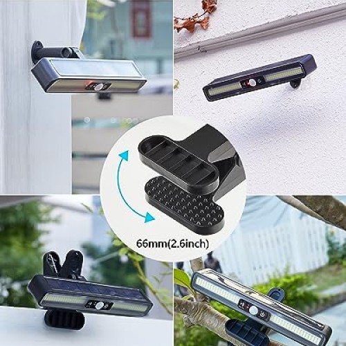 LIFENGSOLER Motion Sensor Outdoor Lights, 36LEDs Clip on Solar Lig...