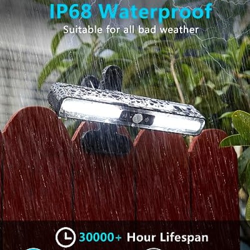 LIFENGSOLER Motion Sensor Outdoor Lights, 36LEDs Clip on Solar Lig...