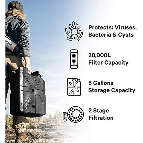 Lifesaver Jerrycan Water Purifier - Military Spec, Heavy Duty Wate...