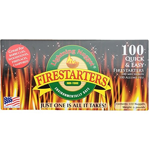 Lightning Nuggets N100SEB Super Economy Box Fire Starter 100, Coun...