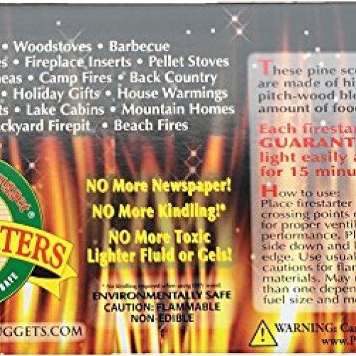 Lightning Nuggets N100SEB Super Economy Box Fire Starter 100, Coun...