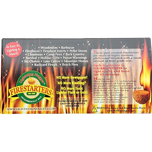 Lightning Nuggets N100SEB Super Economy Box Fire Starter 100, Coun...