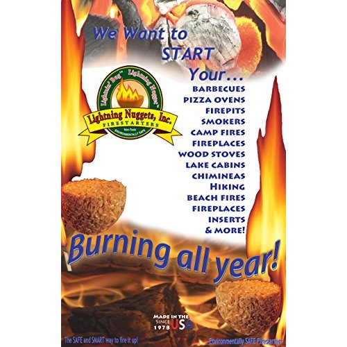 Lightning Nuggets N100SEB Super Economy Box Fire Starter 100, Coun...