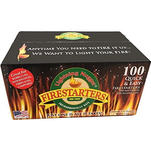 Lightning Nuggets N100SEB Super Economy Box Fire Starter 100, Coun...