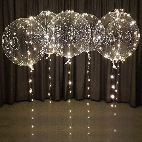 Lightsfevers warm white led balloons with batteries party balloons...