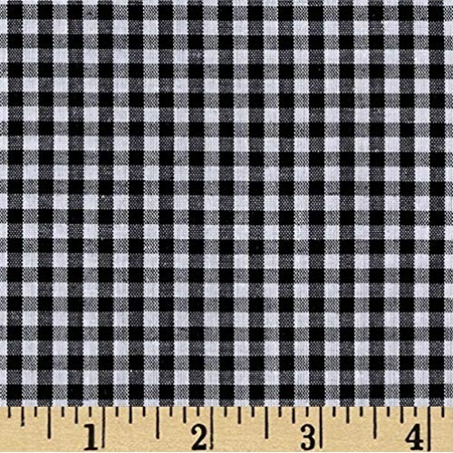 Gingham 1/8 Inch Checkered Poly Cotton Fabric by The Yard, 58”/60”...