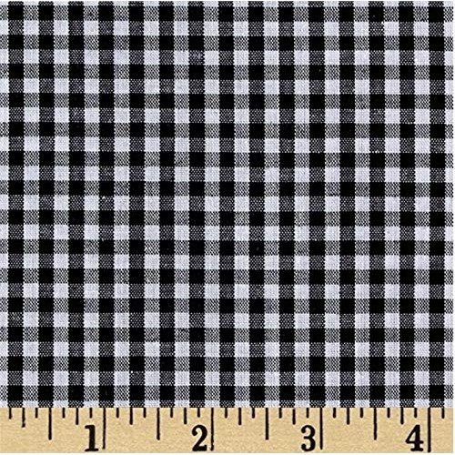 Gingham 1/8 Inch Checkered Poly Cotton Fabric by The Yard, 58”/60”...