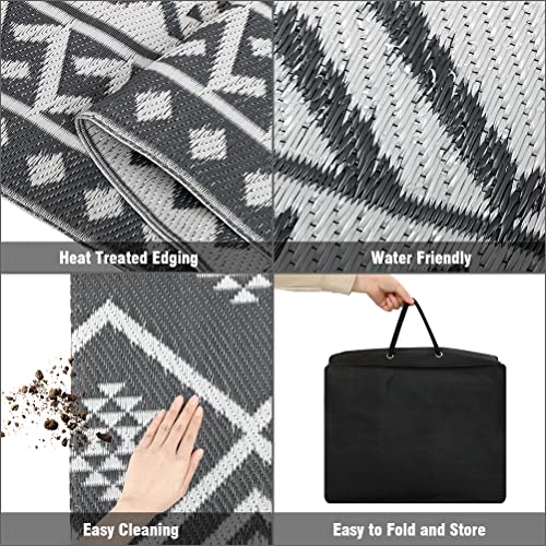 LILIOFFIC Reversible Mats - Plastic Straw Rug, 5 x 8 Outdoor Rug...
