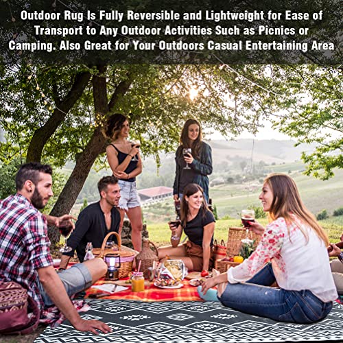 LILIOFFIC Reversible Mats - Plastic Straw Rug, 5 x 8 Outdoor Rug...