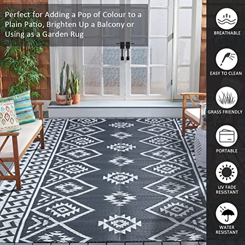 LILIOFFIC Reversible Mats - Plastic Straw Rug, 5 x 8 Outdoor Rug...