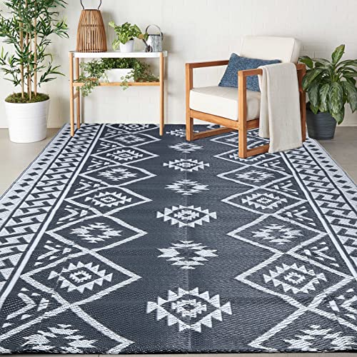 LILIOFFIC Reversible Mats - Plastic Straw Rug, 5 x 8 Outdoor Rug...