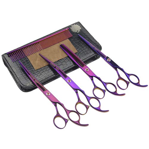 LILYS PET Professional PET DOG Grooming Coated Titanium scissors s...