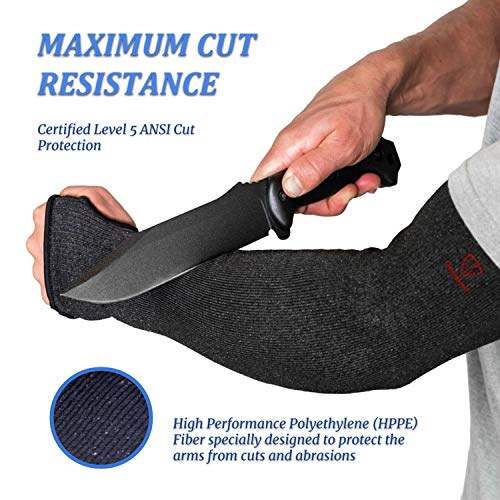 Protective Arm Sleeves With Thumb Holes by Limerense 18-inch Lev...