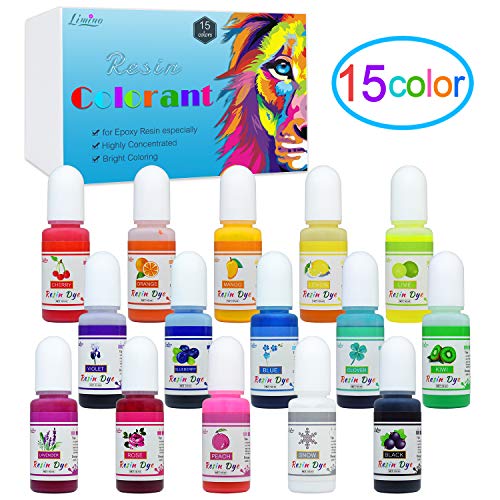 Epoxy Resin Pigment - 15 Color Liquid Epoxy Resin Dye - Highly Con...