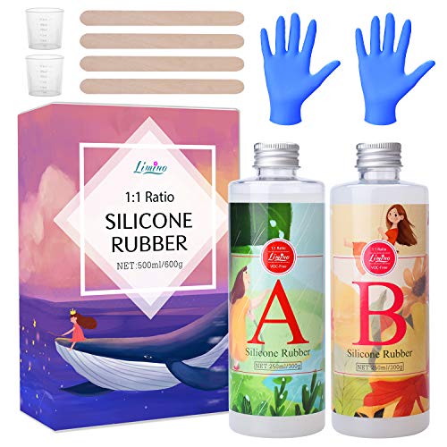 Silicone Molds Making Kit - Translucent Liquid Silicone Rubber for...