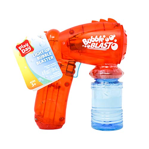 Exclusive Summer Fun Play Day Light Up Bubble Blaster with 4oz Bub...