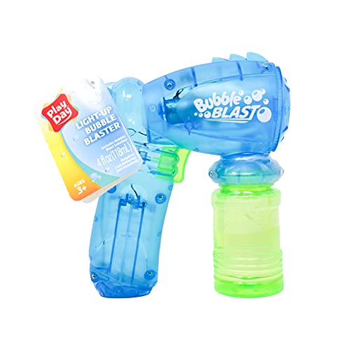 Exclusive Summer Fun Play Day Light Up Bubble Blaster with 4oz Bub...