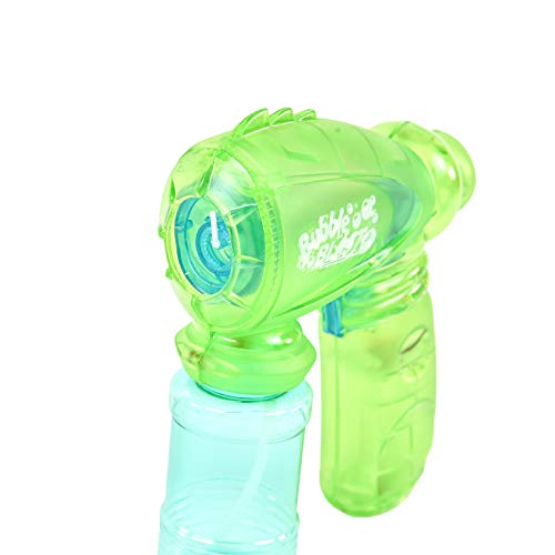 Exclusive Summer Fun Play Day Light Up Bubble Blaster with 4oz Bub...