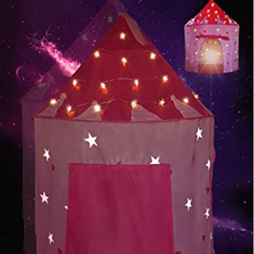 Kids Play Tent with Light Princess Castle Children Playhouse Bonus...