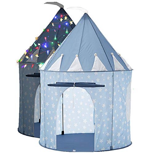 LimitlessFunN Kids Play Tent Bonus Star Lights & Carrying Case P...