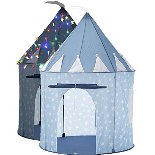 LimitlessFunN Kids Play Tent Bonus Star Lights & Carrying Case P...