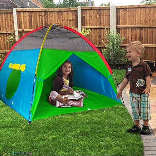LimitlessFunN Large Kids Play Tent with Star Lights for Girls & Bo...