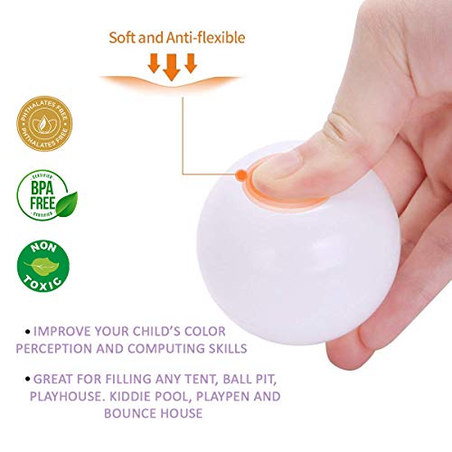 LimitlessFunN Multicolored Play Balls for Kids Toddles, BPA Free &...
