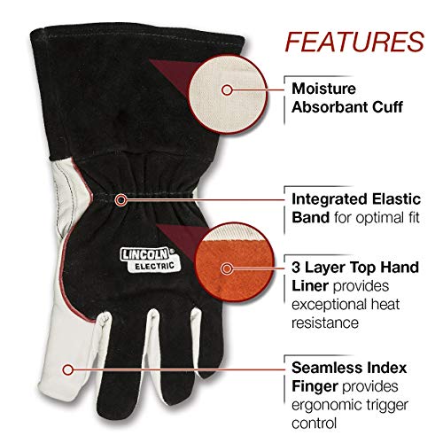 Lincoln Electric DynaMIG HD Professional MIG Welding Gloves | Comf...