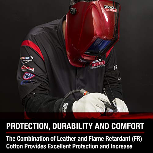 Lincoln Electric Welding Sleeves | Split Leather & Flame Resistant...