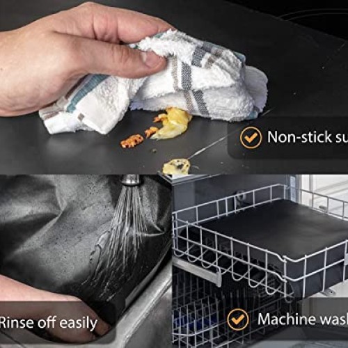 Oven Liners for Bottom of Oven - 2 Pack Large Heavy Duty Mats, 17”...