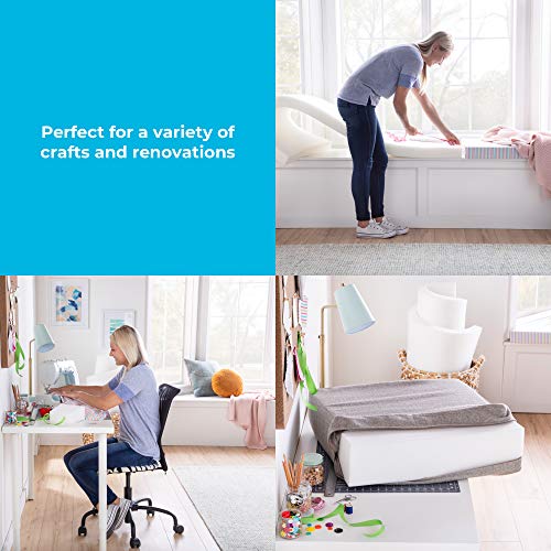 Linenspa High Density Cushion Craft Foam - Perfect for Chairs, Sof...
