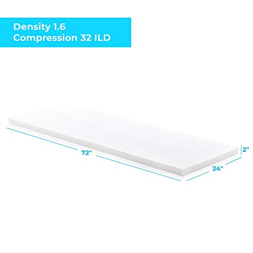 Linenspa High Density Cushion Craft Foam - Perfect for Chairs, Sof...