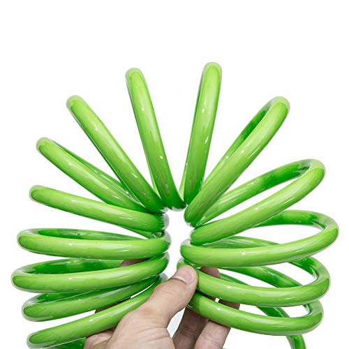 LINEX Premium PU Coil Garden Water Hose 50 ft with Brass Connector...