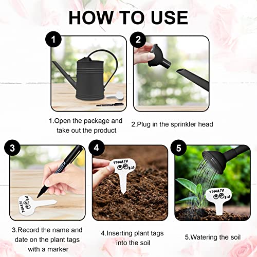 LINGARDEN Watering Can Indoor Plants, Garden Watering Can with 20 ...
