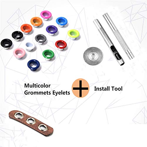 Metal Grommets Kit 3/16 inch Meikeer 400Pcs Metal Eyelets Kits Sho...
