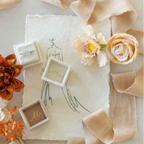 Lings moment Handmade Fringe Chiffon Silk-Like Ribbon Smooth Ribb...