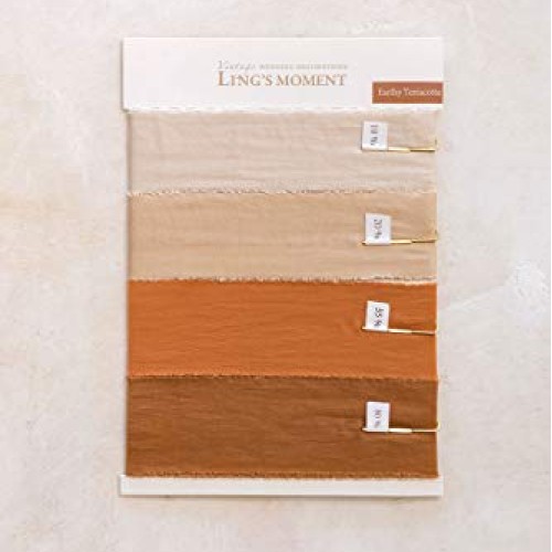 Lings moment Handmade Fringe Chiffon Silk-Like Ribbon Smooth Ribb...