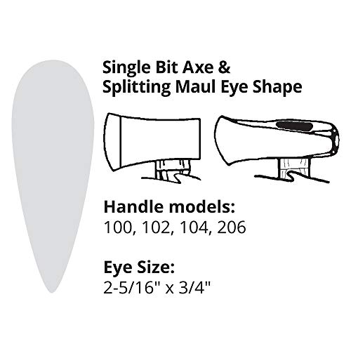 Link Handles 64701 Single Bit Curved Grip Axe Handle for 3 to 5 lb...