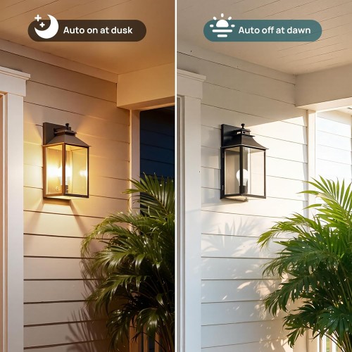 Linkind Dusk to Dawn Light Bulbs Outdoor, A19 Sensor Led Bulbs Automatic On/Off, 9.5W led Light Bulbs, 75 Watt Equivalent, 1200 Lumen, E26 Base, ETL&FCC Listed, 2700K Soft White, 4 Pack