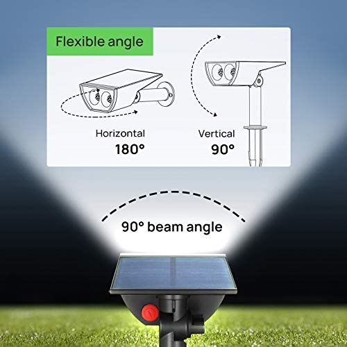 Linkind StarRayS Solar Outdoor Lights Waterproof IP67, 2-in-1 Sola...