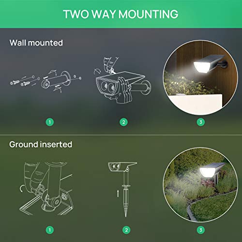 Linkind StarRayS Solar Outdoor Lights Waterproof IP67, 2-in-1 Sola...
