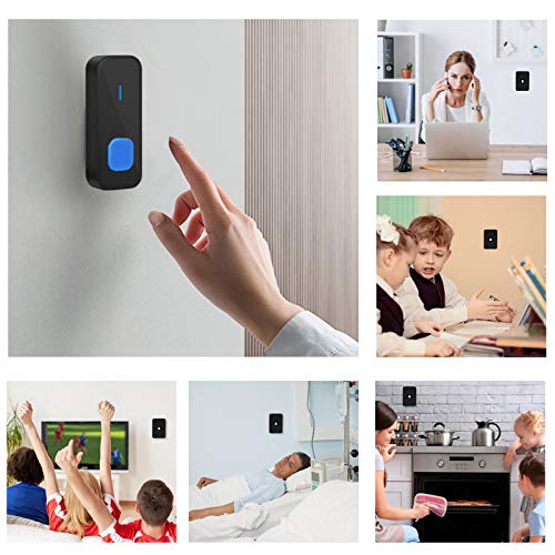Wireless Door Bell, Waterproof Doorbell Chime for Home, Door Bell ...