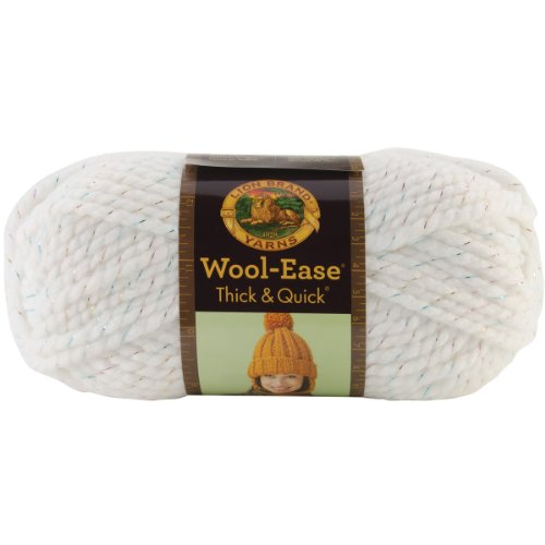 Lion 640-301 Wool-Ease Thick & Quick Yarn , 97 Meters, Celebration